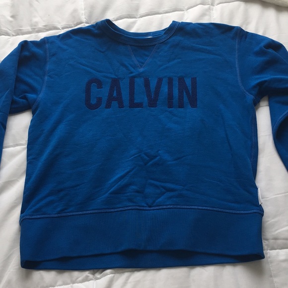 Calvin Klein Cobalt Blue Crew Neck - Picture 1 of 4